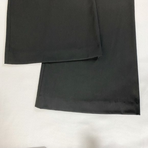 ALICE + OLIVIA BLACK HIGH RISE FLARED DRESS PANTS - 0 - Picture 7 of 9